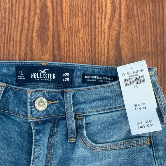 New high rise slim straight jeans - Picture 3 of 3